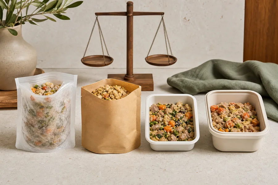 Formatos de comida natural para perros preparados para comparar